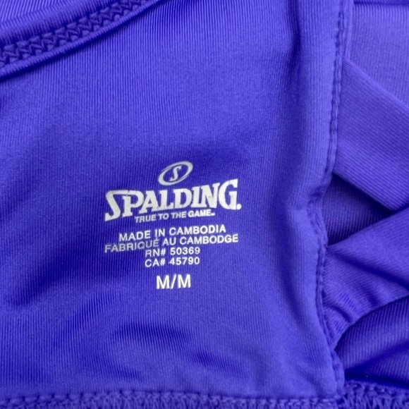 Spalding Purple Sports Bra - Picture 9 of 10